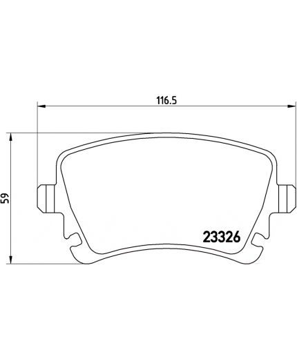 BREMBO Колодки дисковые задние Фото 2