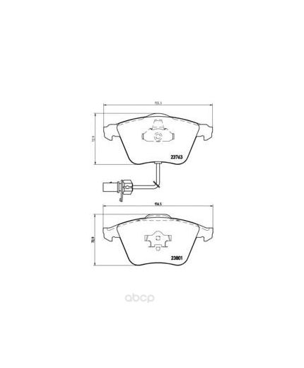 BREMBO Колодки дисковые передние Фото 2