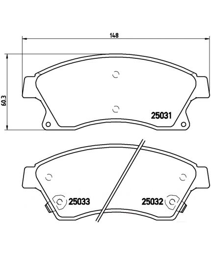BREMBO Колодки дисковые Фото 2