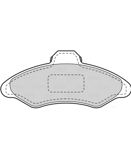 Valeo Колодки дисковые