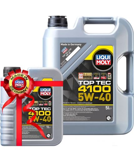 Моторное масло LIQUI MOLY Top Tec 4100 5W-40 5л+1л Фото 2
