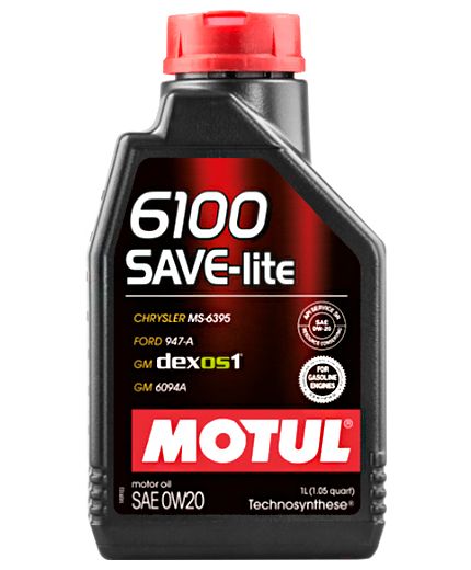 Моторное масло MOTUL 6100 SAVE-LITE 0W-20 1л