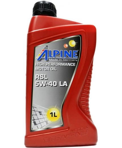 Моторное масло ALPINE RSL 5W-40 C3 1л Фото 2