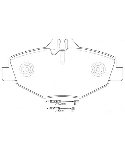 NiBK Колодки дисковые