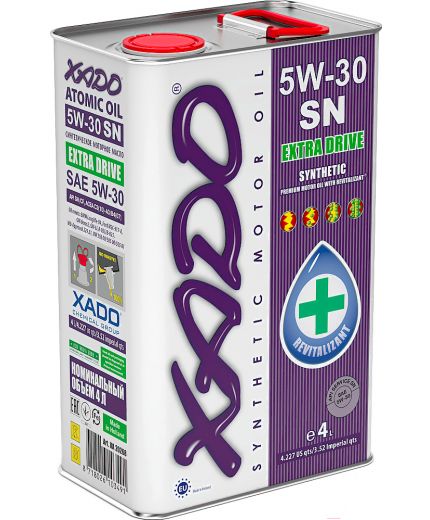 Моторное масло XADO Atomic OIL SN 5W-30 4л