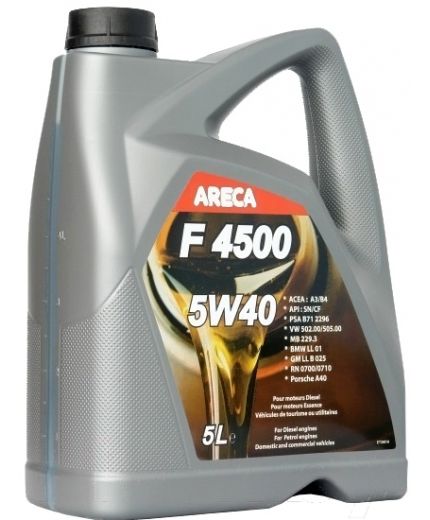 Моторное масло ARECA F4500 5W-40 5л Фото 2