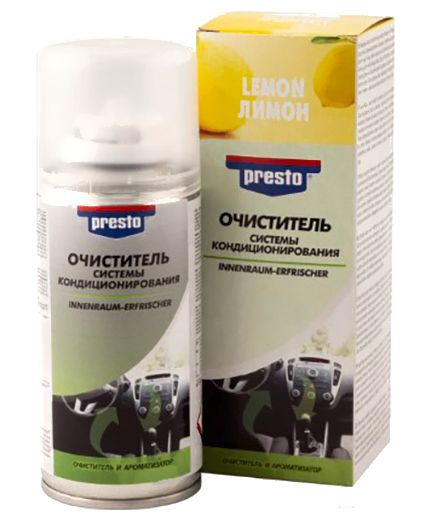PRESTO Очиститель системы кондиционирования "лимон" 150мл Фото 2