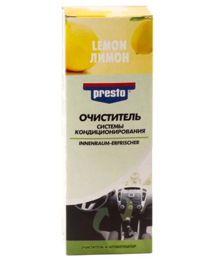 PRESTO Очиститель системы кондиционирования "лимон" 150мл Фото 3