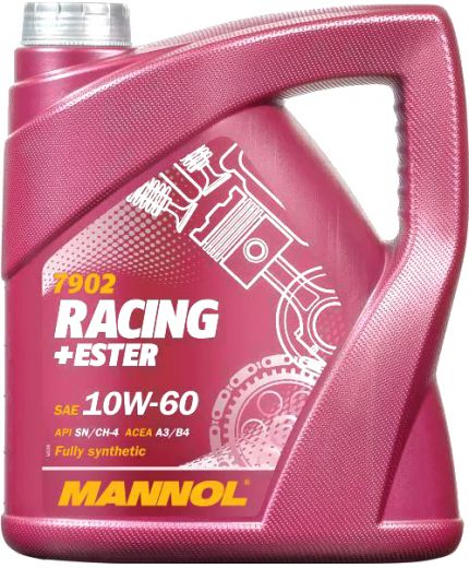 Моторное масло MANNOL Racing+Ester 7902 10W-60 4л