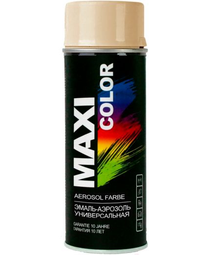 MAXI COLOR Эмаль-аэрозоль универсальная RAL1001 бежевая 400мл