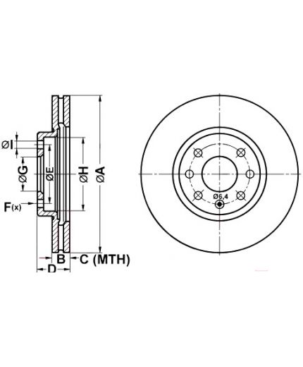 ATE Тормозной диск Фото 2