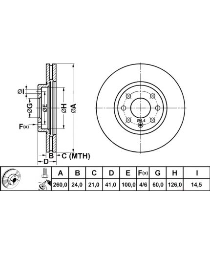 ATE Тормозной диск Фото 3