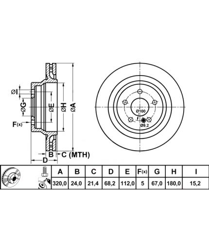 ATE Тормозной диск Фото 2