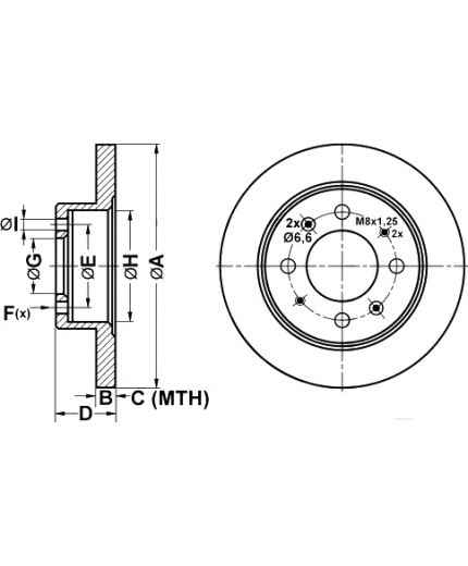 ATE Тормозной диск Фото 2