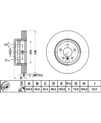 ATE Тормозной диск