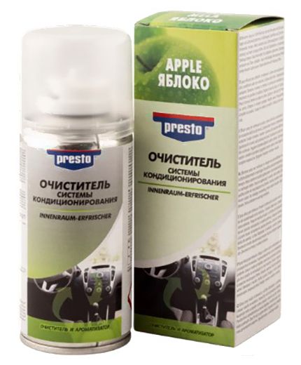 PRESTO Очиститель системы кондиционирования "яблоко" 150мл Фото 2
