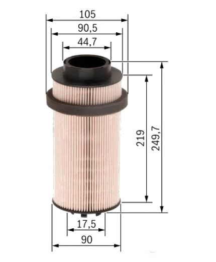 BOSCH Фильтр топливный
