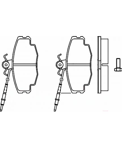 BOSCH Колодки дисковые