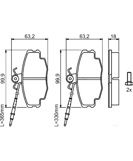BOSCH Колодки дисковые Фото 2