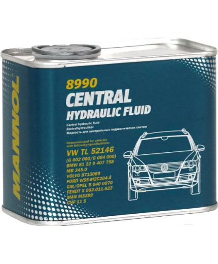Гидравлическое масло MANNOL Central Hydraulic Fluid 0.5л METAL