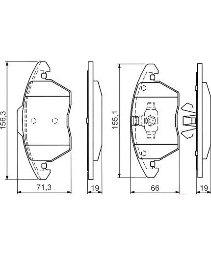 BOSCH Колодки дисковые