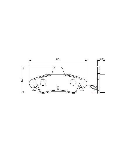 BOSCH Колодки дисковые