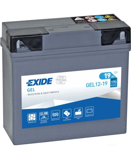 EXIDE BIKE 12V (19 А/ч) 170A Фото 2