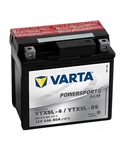 VARTA POWERSPORTS AGM 12V (4 А/ч) 80A