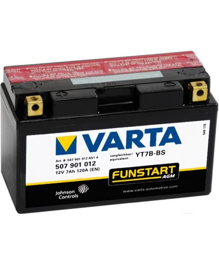 VARTA POWERSPORTS AGM 12V (7 А/ч) 120A Фото 3