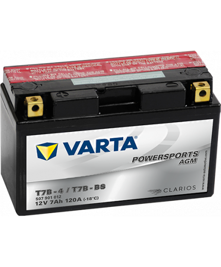 VARTA POWERSPORTS AGM 12V (7 А/ч) 120A Фото 4