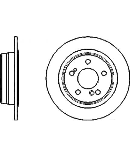 BOSCH Тормозной диск задний