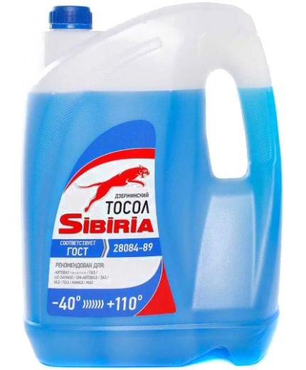 Антифриз SIBIRIA Тосол ОЖ -40°C 10кг 9л Фото 2