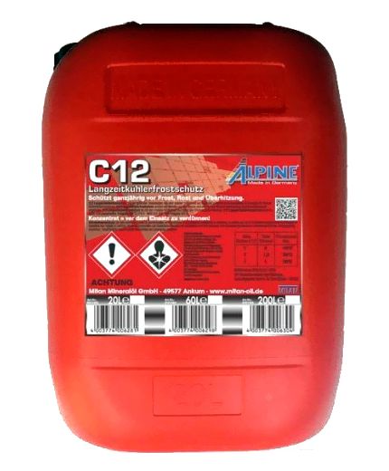 Антифриз ALPINE Langzeit-Kuhlerfrostschutz rot (С12) 20л