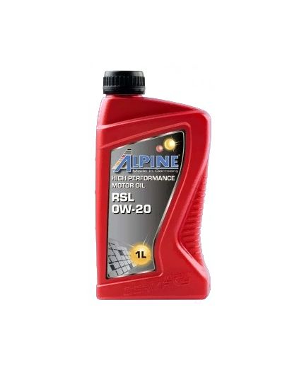Моторное масло ALPINE RSL 0W-20 1л Фото 2
