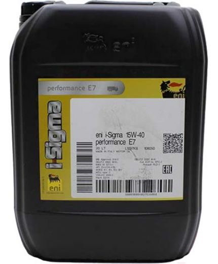 ENI I-SIGMA PERFORMANCE E7 15W-40 20л Фото 3