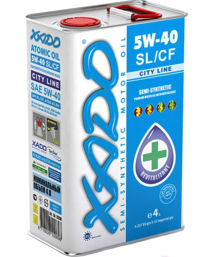Моторное масло XADO Atomik Oil City Line 5W-40 SL/CF 4л