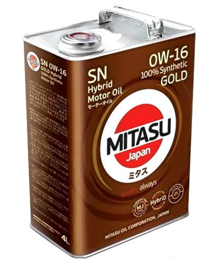 Моторное масло MITASU GOLD HYBRID 0W-16 4л