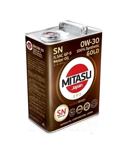 Моторное масло MITASU GOLD PAO 0W-30 4л