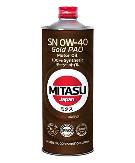 Моторное масло MITASU GOLD PAO 0W-40 1л