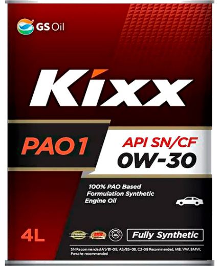 Моторное масло KIXX PAO 1 SN/CF 0W-30 4л