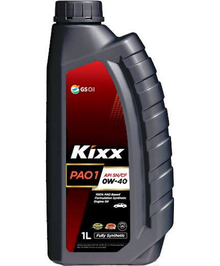 Моторное масло KIXX PAO 1 SN/CF 0W-40 1л