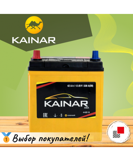 Kainar Аккумулятор Asia 42 JL 350А (42 А/ч) Фото 2