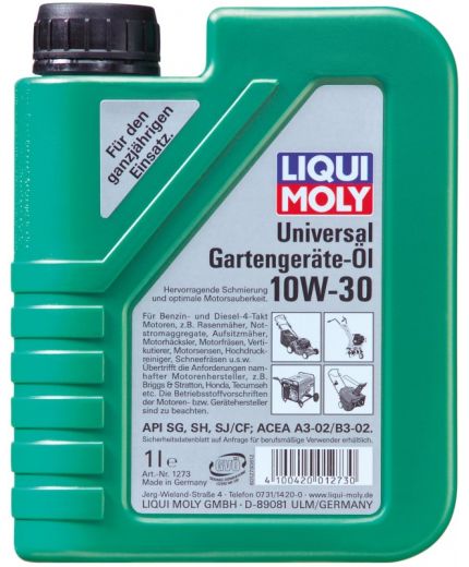 LIQUI MOLY мин. газонокосилок Universal Gartengerate-Oil 10W-30 1л Фото 2