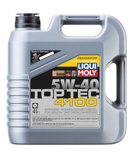 Моторное масло LIQUI MOLY Top Tec 4100 5W-40 4л