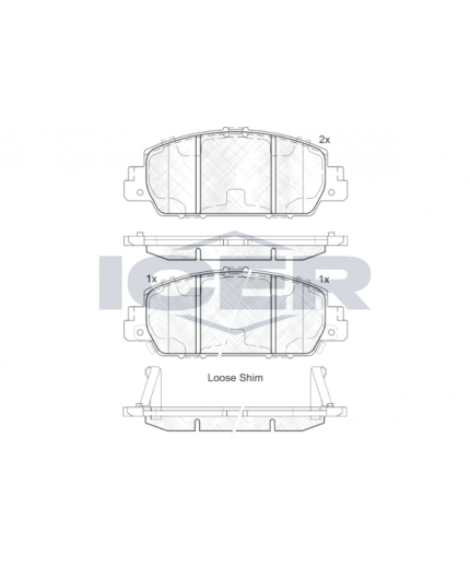 ICER Колодки дисковые