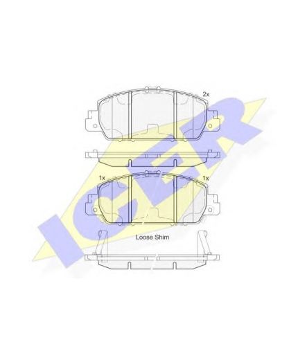 ICER Колодки дисковые Фото 2