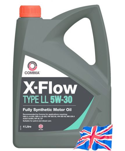 Моторное масло COMMA X-FLOW TYPE LL 5W-30 4л Фото 3