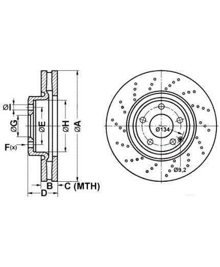 ATE Тормозной диск
