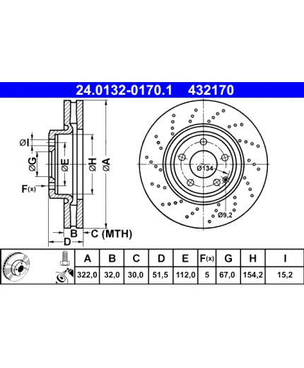 ATE Тормозной диск Фото 2