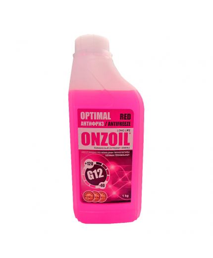Антифриз ONZOIL RED Optimal красный G12 1кг Фото 3